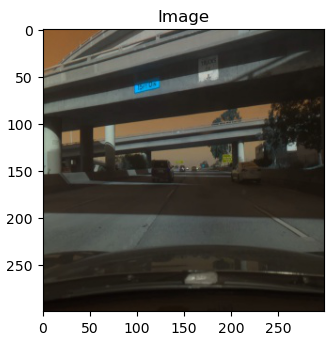 Road frame with optical-flow vectors overlaid